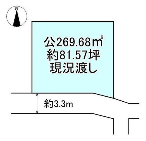 下泉町１丁目　売土地の区画図