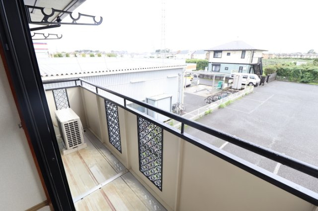 エバーグリーン　Aのバルコニー