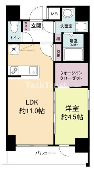【間取り】 | エス・キュート南森町