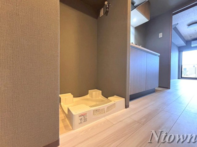 【設備】 | エステムコート名古屋新栄Ⅵ アートテラス | 洗濯機置き場です