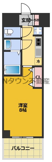 【間取り】 | エステムコート名古屋新栄Ⅵ アートテラス | 間取り図です