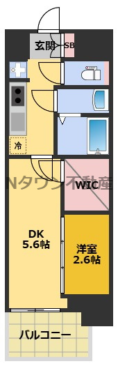【間取り】 | エステムコート名古屋新栄Ⅵ アートテラス | 間取り図です