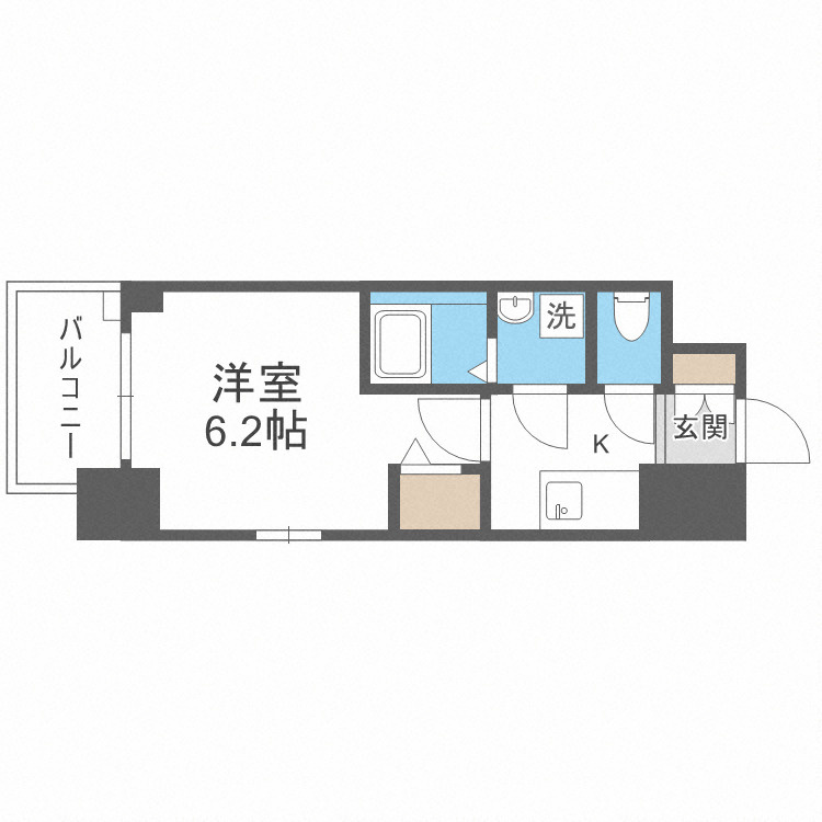 エスリード中之島ザ･コアの間取り