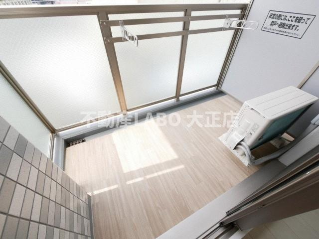 エスリード中之島ザ･コアのバルコニー