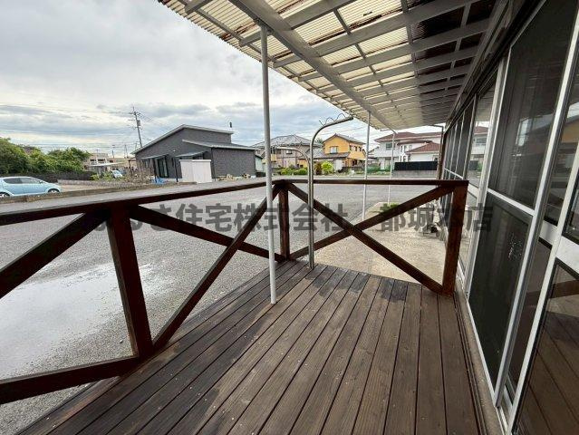 南鷹尾貸家のバルコニー