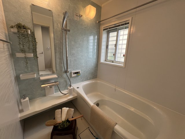 オール電化は安心です！【麻生区東百合丘】リフォーム中古戸建の浴室|お風呂で日々の疲れを落としましょう