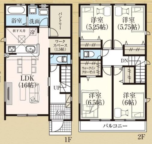 グラファーレ豊田市本町　全3棟　新築戸建の間取り