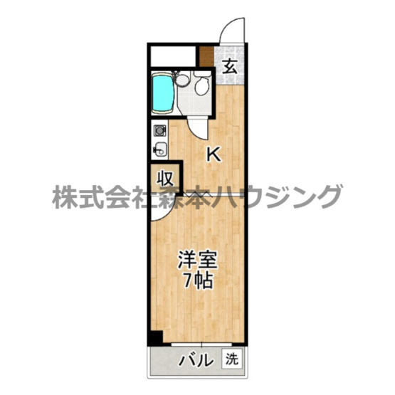 【間取り】 | 　アロウンキャッスル