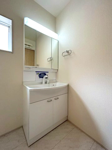 新築戸建　長野市富竹第1　全2棟の独立洗面台