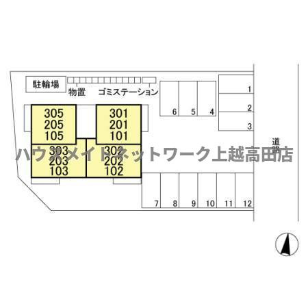 さくらガーデンⅡの区画図|配置図