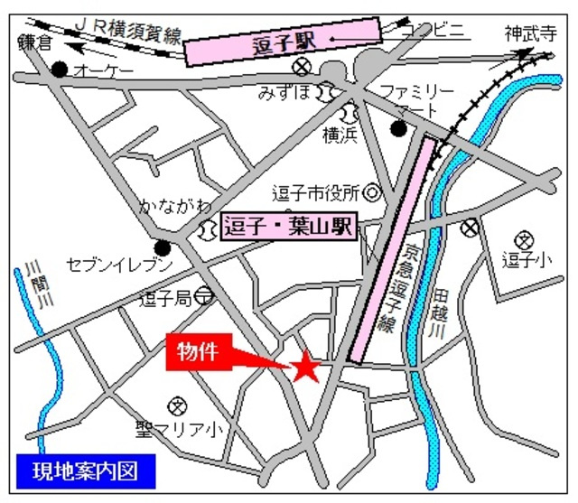 カーサシシィ逗子の地図