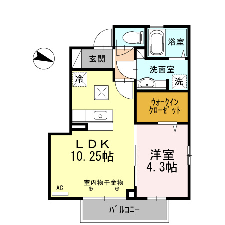 UN DE CES JOURSの間取り