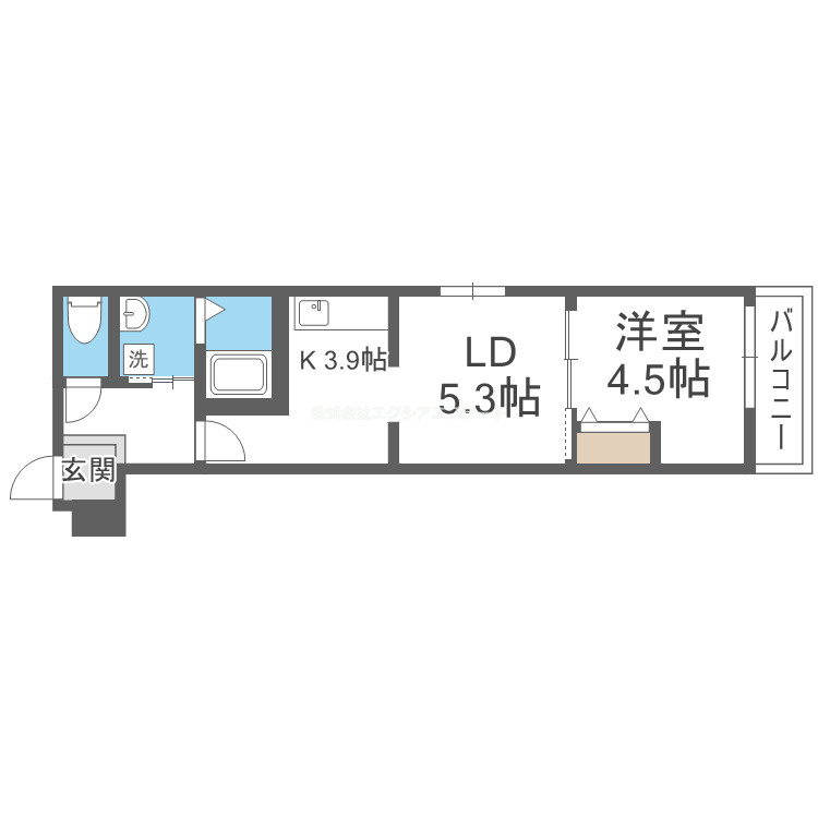 フジパレス住之江通Ⅱ番館の間取り