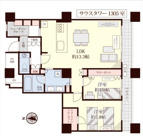 ★仲介手数料無料★西戸山タワーホウムズサウスタワー（シューズインクローク・インナーサッシ新設・フラット対面キッチン、２ボウル洗面）の画像