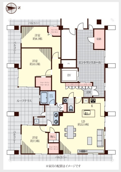 ★仲介手数料無料★シルバーマンション新宿（最上階ワンフロアのペイントハウス）
