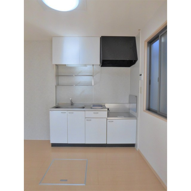 岐阜市長良のアパートのキッチン