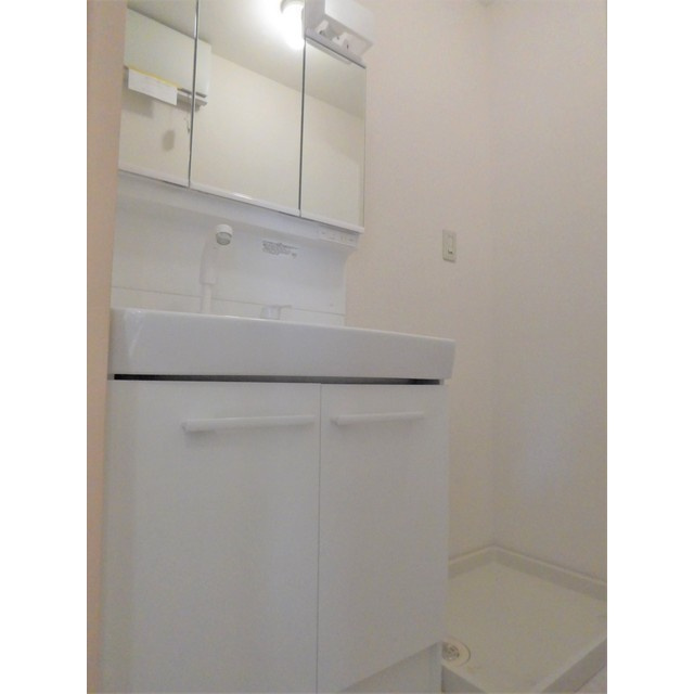 岐阜市長良のアパートの洗面所