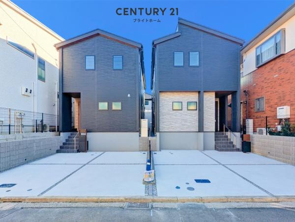 横浜市港北区大曽根３丁目の新築一戸建の外観|同仕様物件もご案内をさせて頂きます。
お車でご自宅まで送迎承ります。