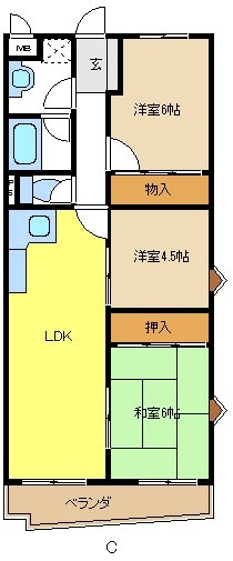 ロアール赤池の間取り