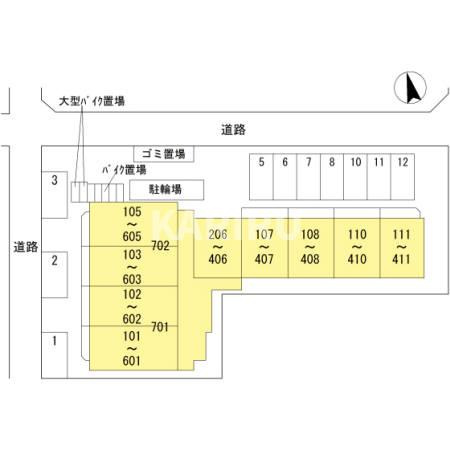 クレールフォレスタの区画図