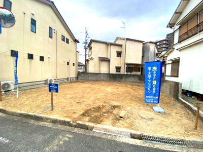 【前面道路含む現地写真】 | 【プレイワーク上町】城内小・土地30坪・建築条件なし・更地渡し | 前面道路含む現地写真です