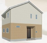 【外観パース】 | クレイドルガーデン甲府市富竹第4　1号棟 | 外観パースです