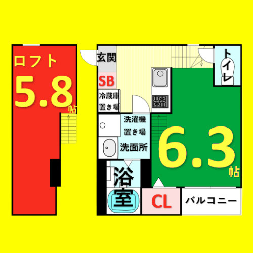 ハーモニーテラス水切町　名古屋市賃貸　仲介手数料無料の間取り