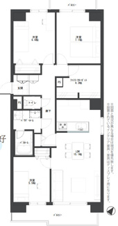 【間取り】 | 京成サンコーポ稲毛 2 号棟 | 3LDK