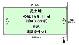 【土地図】 | 上京区三助町　建築条件なし | 《土地図》建築条件なし