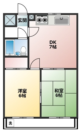 サウスウイングの間取り