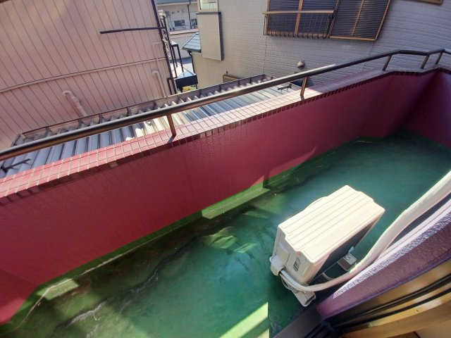川口市宮町の賃貸マンションのバルコニー