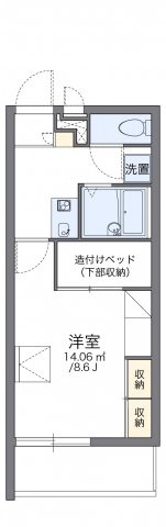 【間取り】 | レオパレス南の風　Ⅱ