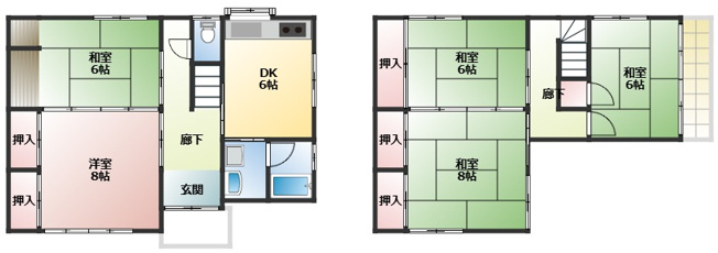 【間取り】 | 内島見住宅