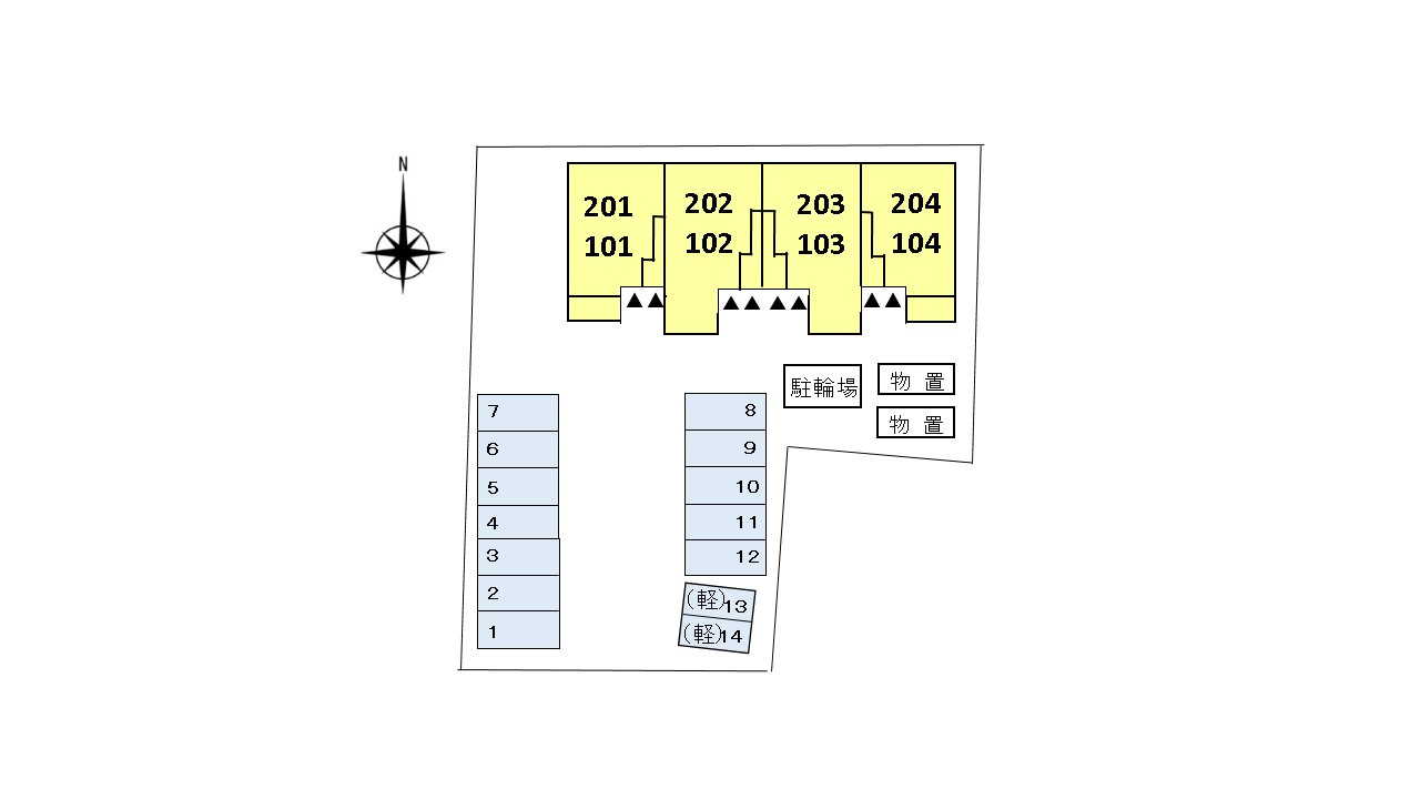 ル・サンⅡの区画図