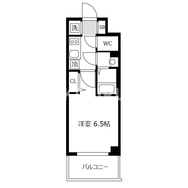 エスリード玉造THE CLASSの間取り