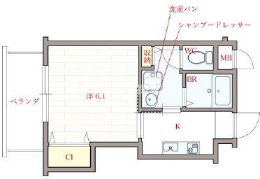 オリエンタル福島の間取り