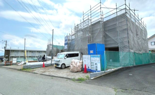 富士宮市山宮　新築戸建　全３棟　１号棟の外観|現地撮影7.3