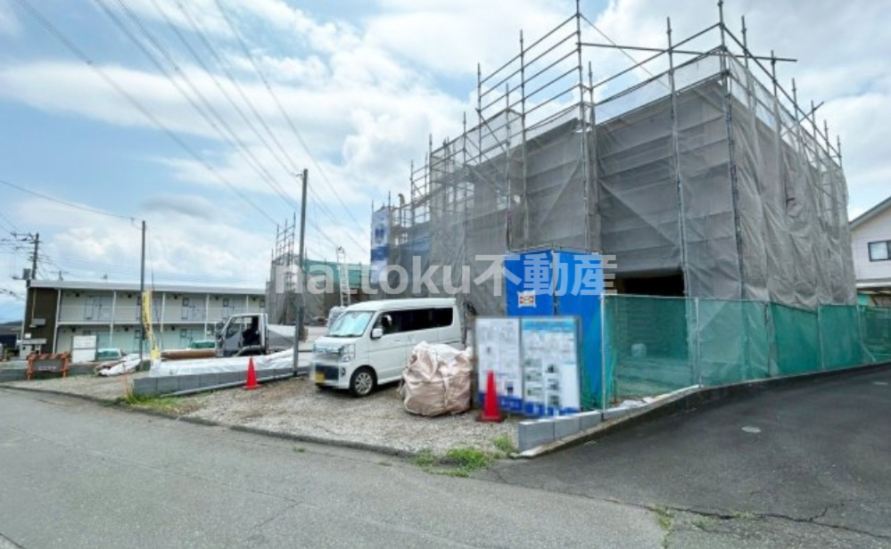 富士宮市山宮　新築戸建　全３棟　3号棟の外観|現地撮影　7.3