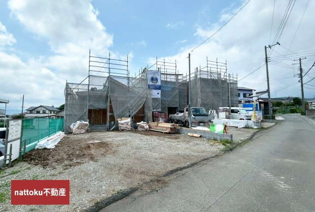 富士宮市山宮　新築戸建　全３棟　3号棟の前面道路含む現地写真|現地撮影　7.3