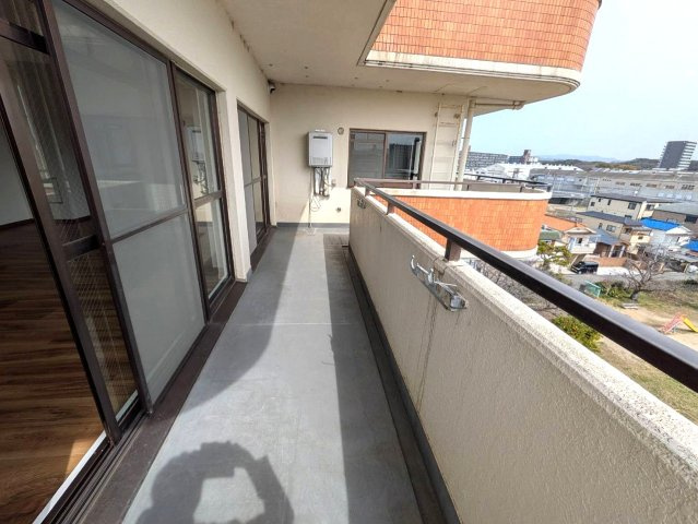 ハッピーコート明石のバルコニー