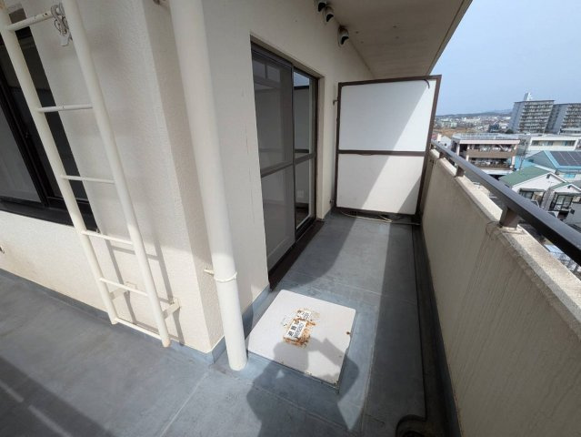 ハッピーコート明石のバルコニー