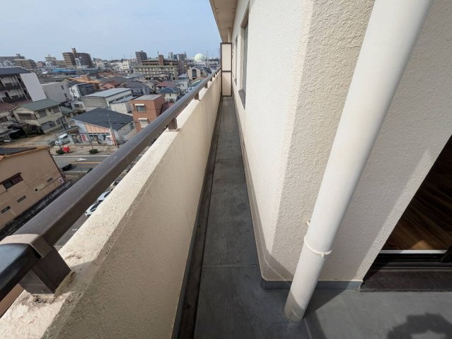 ハッピーコート明石のバルコニー