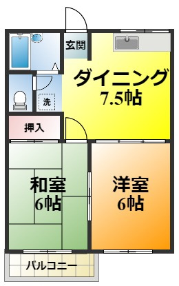 モアクレスト和気A棟の間取り