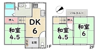 【間取り】 | 右京区西京極徳大寺団子田町