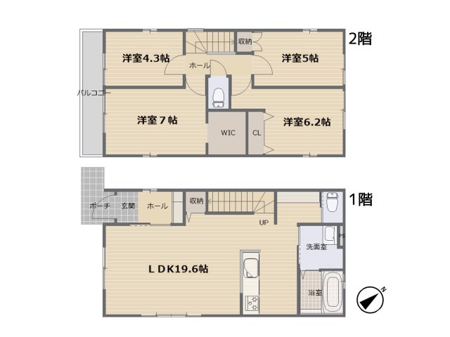 庭代台2期2号棟の間取り