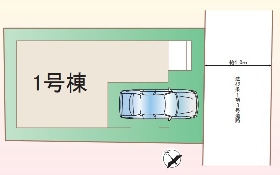 明石市西明石北町1丁目の区画図