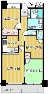 【間取り】 | ル・セール明石 | ３ＬＤＫ