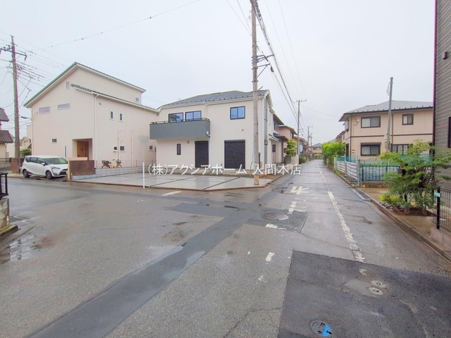 入間市東藤沢1丁目・全1棟　新築一戸建　～武蔵藤沢駅徒歩6分～の前面道路含む現地写真