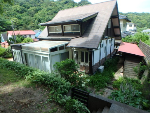 S1720H　吉佐美ログハウスの外観パース|北側より撮影