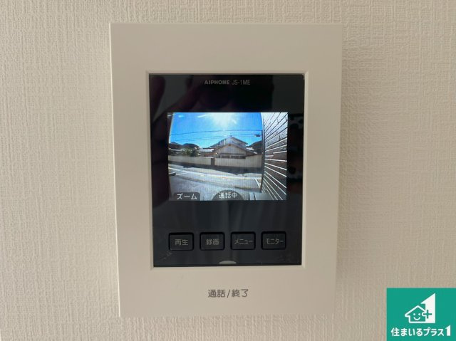 姫路市西庄　第6期　新築一戸建ての防犯設備|カラーモニターインターホン！声だけでなく来訪者の姿や顔がモニターで確認できるので、小さなお子様がいらっしゃるご家庭でも安心できます！